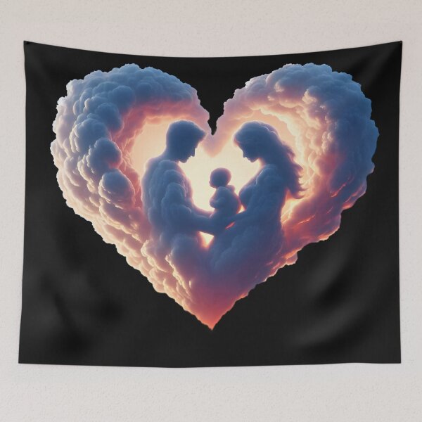Item preview, Sunset Love Cloudscape designed and sold by AI-Only Creations.