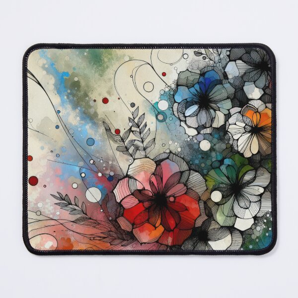 Item preview, Floral Abstraction in Ink and Watercolor designed and sold by Vlark555.