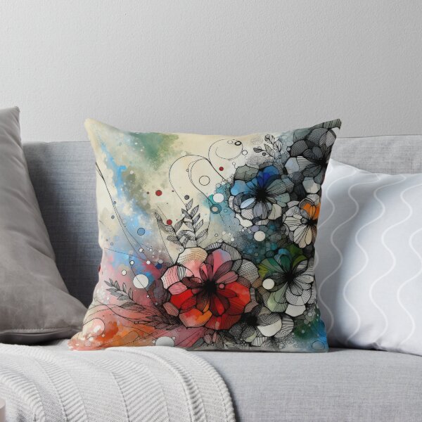 Item preview, Floral Abstraction in Ink and Watercolor designed and sold by Vlark555.
