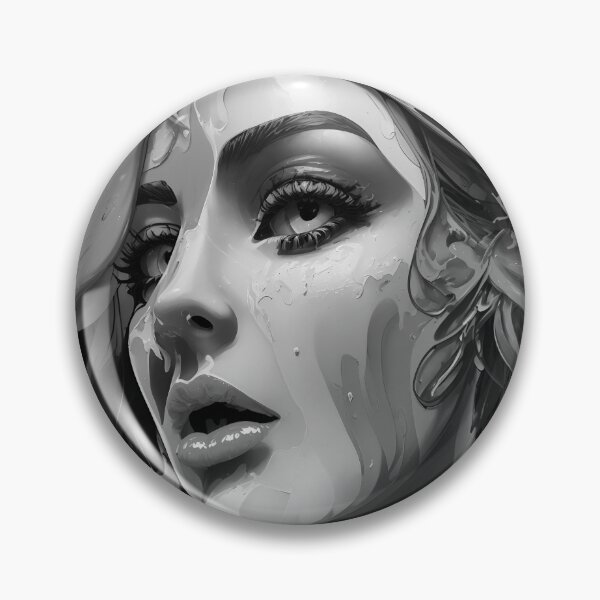 Item preview, beautiful and feminine woman's face black and white retro urban style designed and sold by Carlos Gudino.