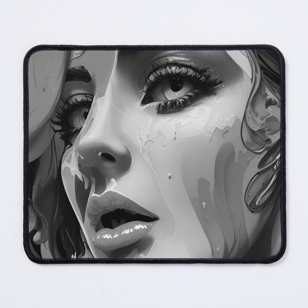 Item preview, beautiful and feminine woman's face black and white retro urban style designed and sold by Carlos Gudino.