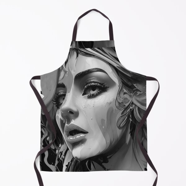 Item preview, beautiful and feminine woman's face black and white retro urban style designed and sold by Carlos Gudino.