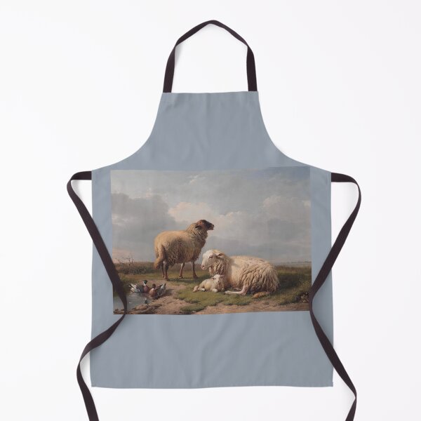 Item preview, Sheep, Lamb, and Ducks by Eugène Joseph Verboeckhoven (digitally enhanced)  designed and sold by Amanda1775.