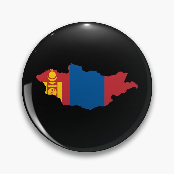 Item preview, Flag Map of Mongolia designed and sold by feether-store.