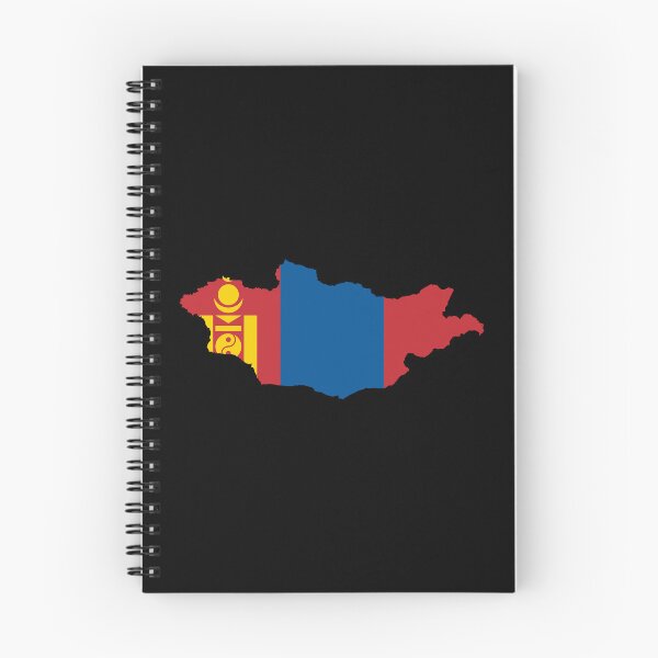 Item preview, Flag Map of Mongolia designed and sold by feether-store.