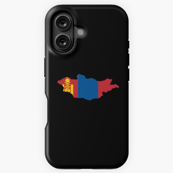 Aperçu de l'œuvre Carte du drapeau de la Mongolie créée et vendue par feether-store.