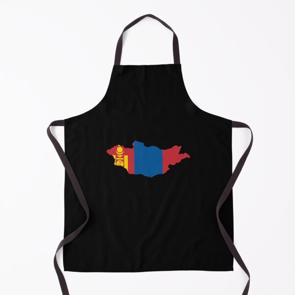 Item preview, Flag Map of Mongolia designed and sold by feether-store.