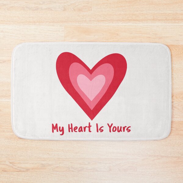 Item preview, My Heart is Yours Retro Heart Valentines day designed and sold by Yasminepatterns .