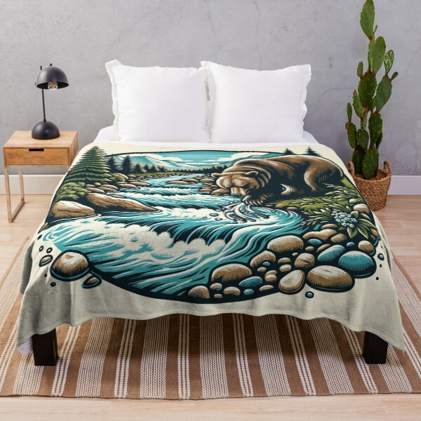 Item preview, Rippling Retreat: A Bear's River Reverie designed and sold by Granola Souls.