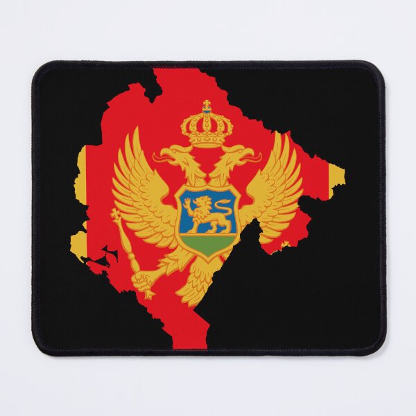 Item preview, Flag Map of Montenegro designed and sold by feether-store.