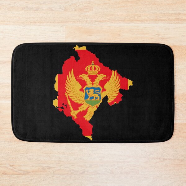 Item preview, Flag Map of Montenegro designed and sold by feether-store.