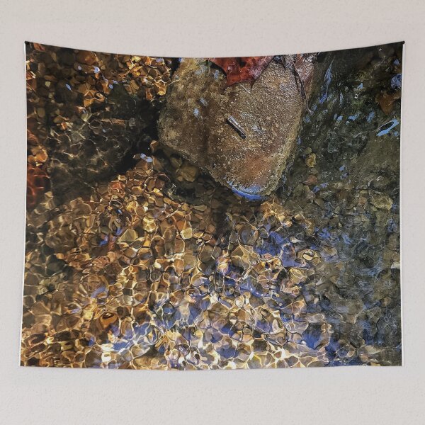 Item preview, Sparkling Water Over Smooth River Rocks designed and sold by TwistedP-Photos.