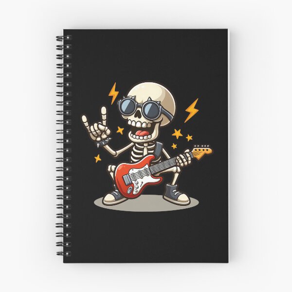Item preview, skeleton rocker cartoon designed and sold by BlurBlurDesign.