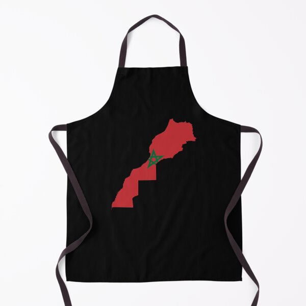 Item preview, Flag Map of Morocco designed and sold by feether-store.