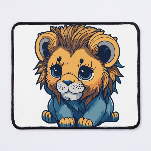 Item preview, Baby Blue Lion: 3D Charm designed and sold by Julius-CodeArt.