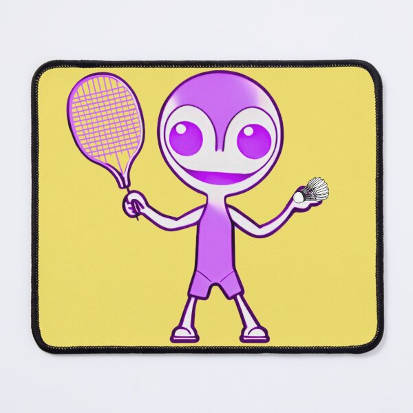 Item preview, Aliens also like to play badminton. designed and sold by Zofia Sosnecka.