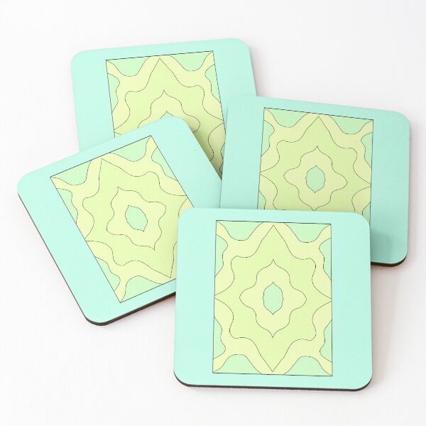 Item preview, pattern turquoise green tones designed and sold by azet-art.