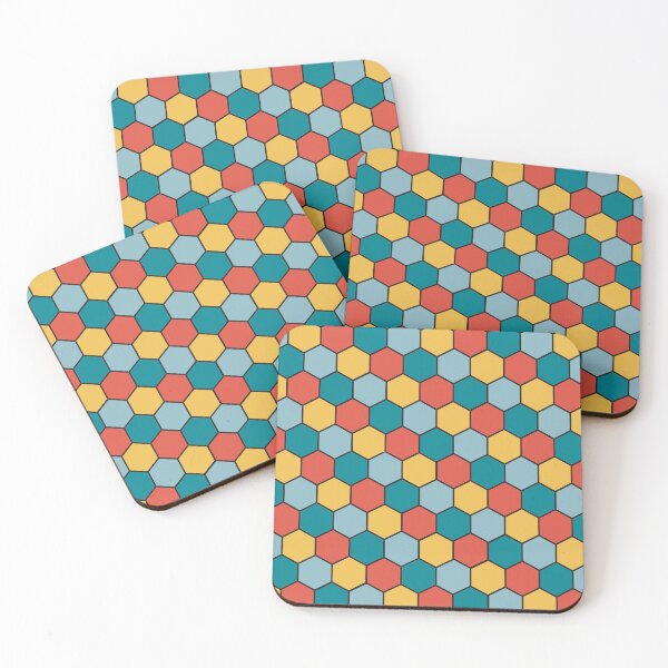 Item preview, Colorful Hexagon pattern geometric honeycomb designed and sold by EMMonovi.