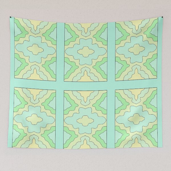 Item preview, pattern turquoise green tones designed and sold by azet-art.