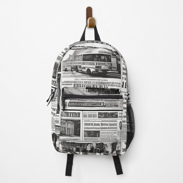 Item preview, Old daily newspaper journal magazine black and white retro urban style designed and sold by Carlos Gudino.
