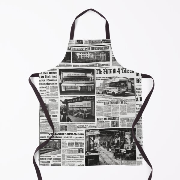 Item preview, Old daily newspaper journal magazine black and white retro urban style designed and sold by Carlos Gudino.