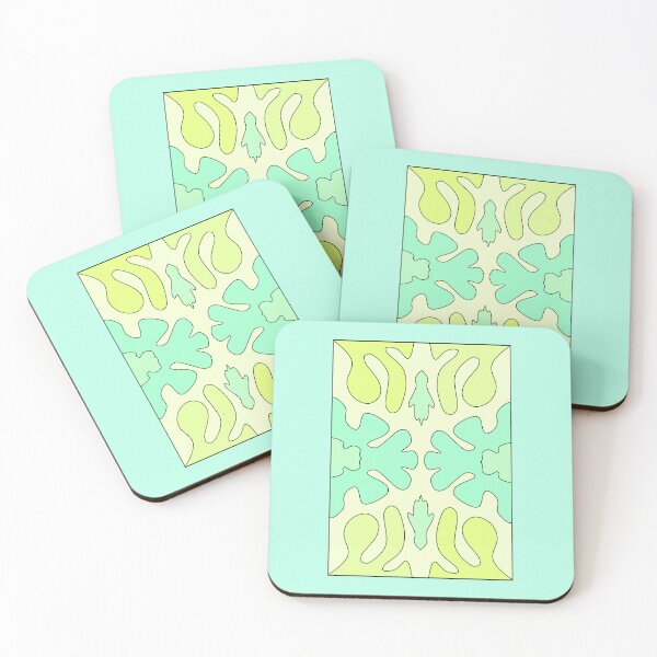 Item preview, pattern turquoise green tones designed and sold by azet-art.