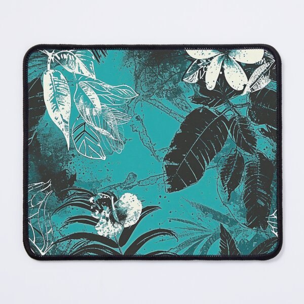 Item preview, Tropical Flowers Batik Pattern - Blue Floral Design designed and sold by HausKatz.