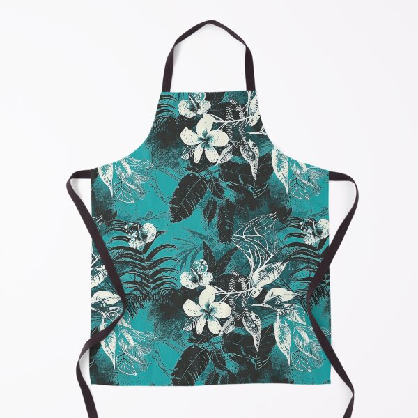 Item preview, Tropical Flowers Batik Pattern - Blue Floral Design designed and sold by HausKatz.