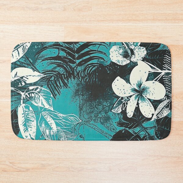 Item preview, Tropical Flowers Batik Pattern - Blue Floral Design designed and sold by HausKatz.