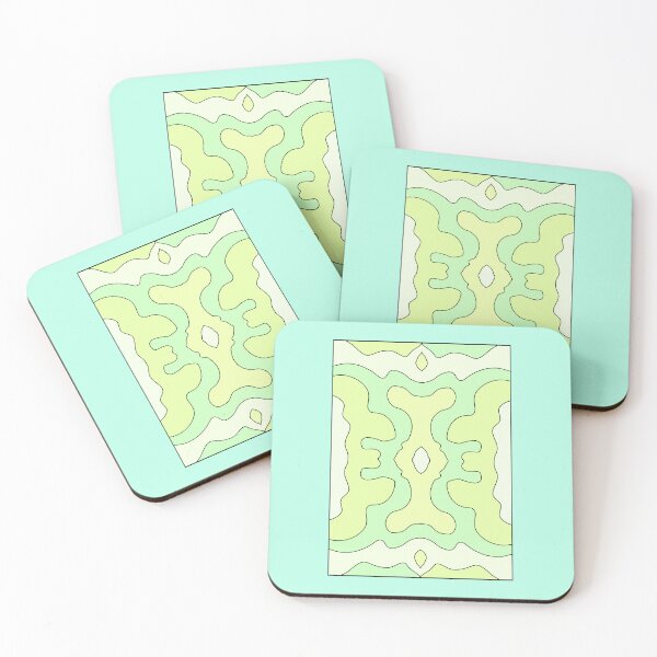 Item preview, pattern turquoise green tones designed and sold by azet-art.