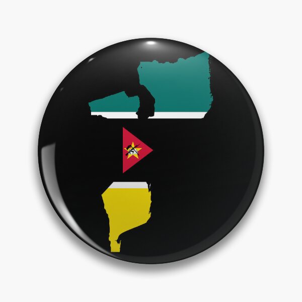 Item preview, Flag Map of Mozambique designed and sold by feether-store.