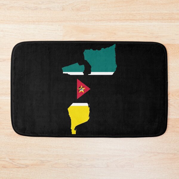 Item preview, Flag Map of Mozambique designed and sold by feether-store.