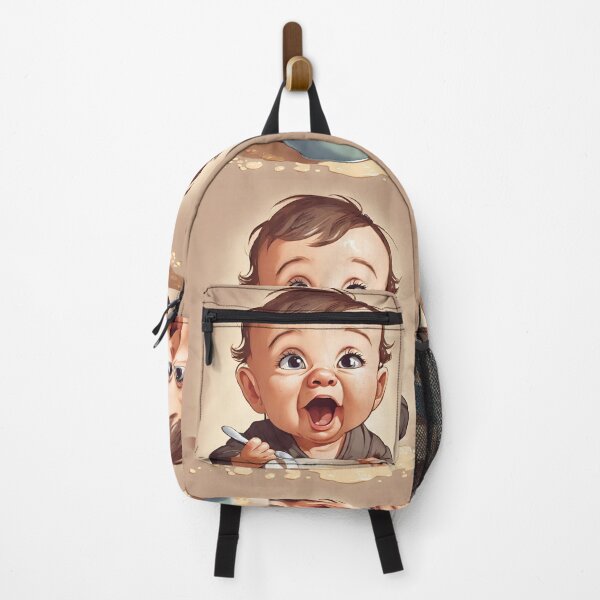 Item preview, a cute comical baby eats his porridge designed and sold by janjacbu.