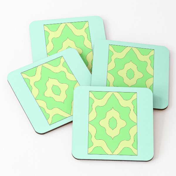 Item preview, pattern turquoise green tones designed and sold by azet-art.