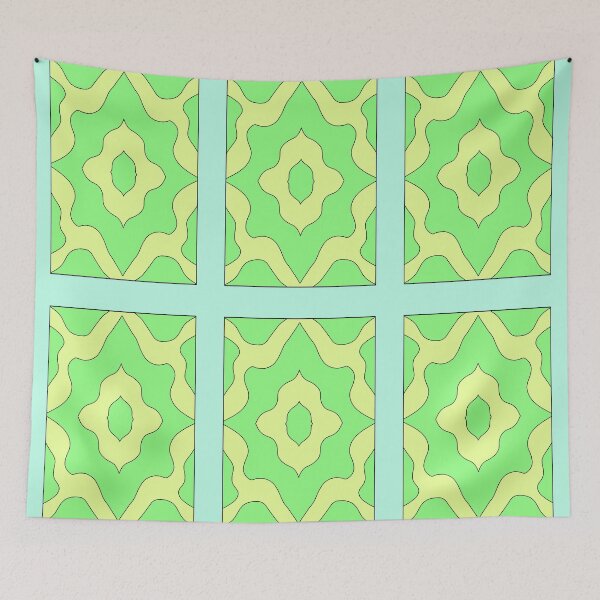 Item preview, pattern turquoise green tones designed and sold by azet-art.