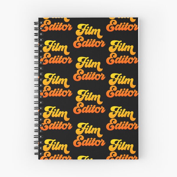Aperçu de l'œuvre Groovy Film Editor - Dégradé Orange Feu créée et vendue par NermilioDesigns.