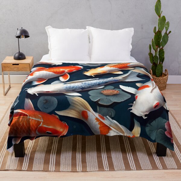 Item preview, Colorful Japanese Koi Fish Pattern designed and sold by TheArtOfPat.