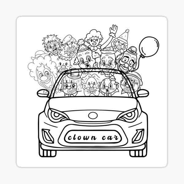 Item preview, Clown Car - Circus Clowns, Circus Clown, Funny Clowns designed and sold by abeautifulife.