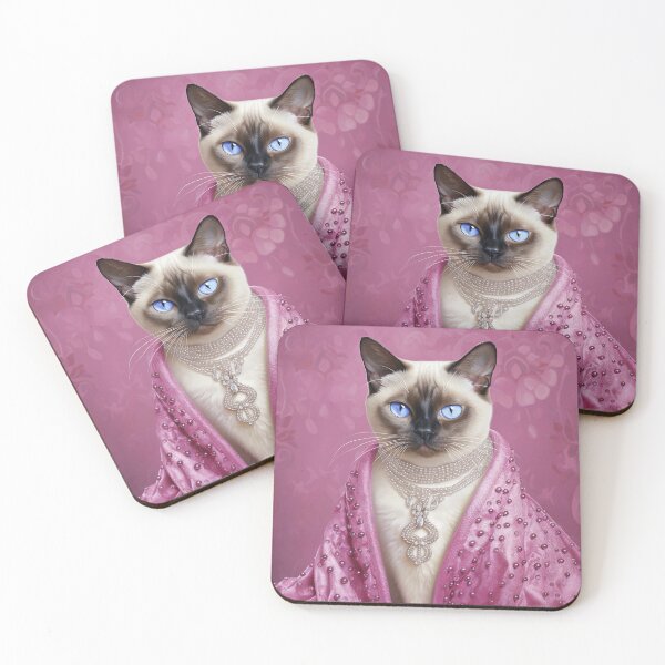 Item preview, Siamese In Pink designed and sold by Nocturne  Paws.