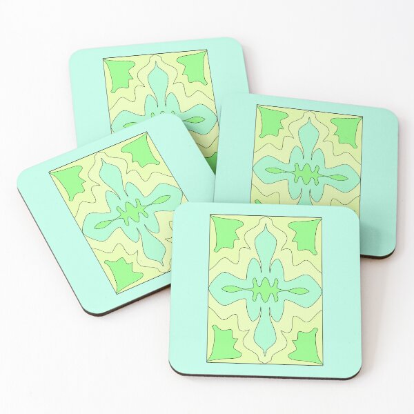 Item preview, pattern turquoise green tones designed and sold by azet-art.