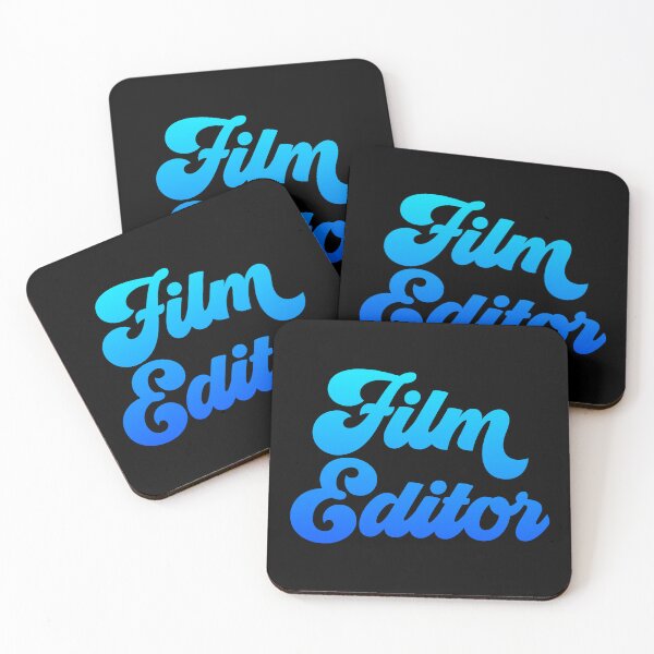 Artikelvorschau, Grooviger Filmeditor – Ozeanblauer Farbverlauf entworfen und verkauft von NermilioDesigns.