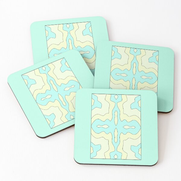 Item preview, pattern turquoise green tones designed and sold by azet-art.