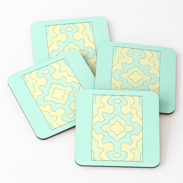 Item preview, pattern turquoise green tones designed and sold by azet-art.