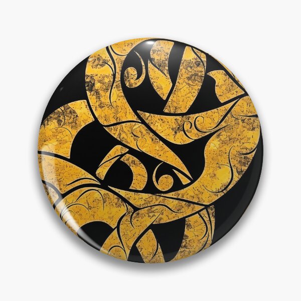 Item preview, Yellow Batik Pattern - Flowing Design on Black designed and sold by HausKatz.