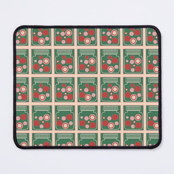 Item preview, Retro pattern No.56e- retro jars green and pinks designed and sold by TalkingHerds.