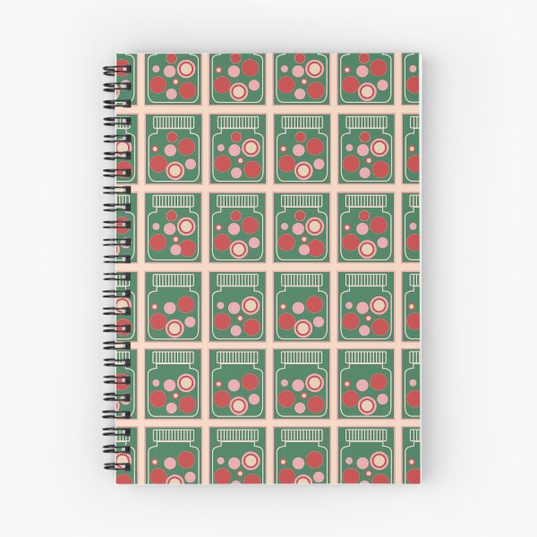 Item preview, Retro pattern No.56e-  retro jars green and pinks designed and sold by TalkingHerds.