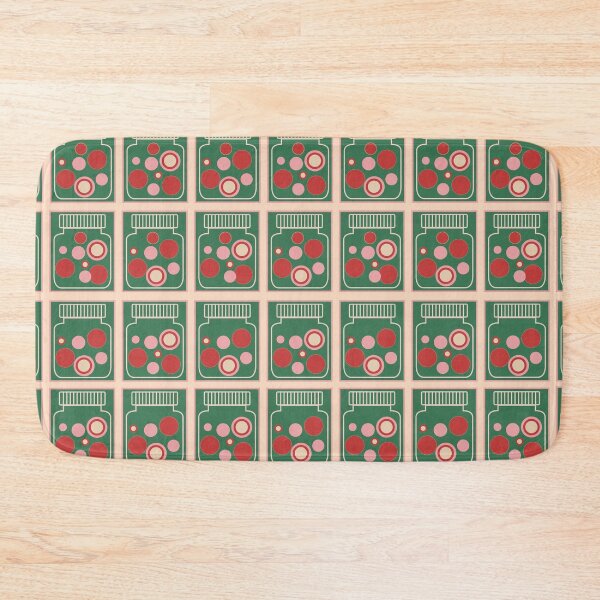 Item preview, Retro pattern No.56e-  retro jars green and pinks designed and sold by TalkingHerds.