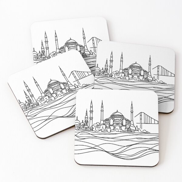 Item preview, Istanbul skyline, Single Line Drawing designed and sold by ArtfulMiller.