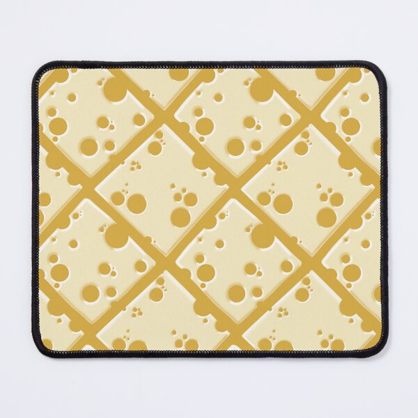 Item preview, Swiss Cheese Slices on Mustard Yellow designed and sold by Brittany Lane Allen.