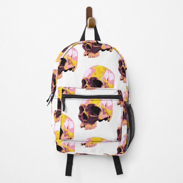 Item preview, cute preppy pink golden Skull for designed and sold by Doooriginals.